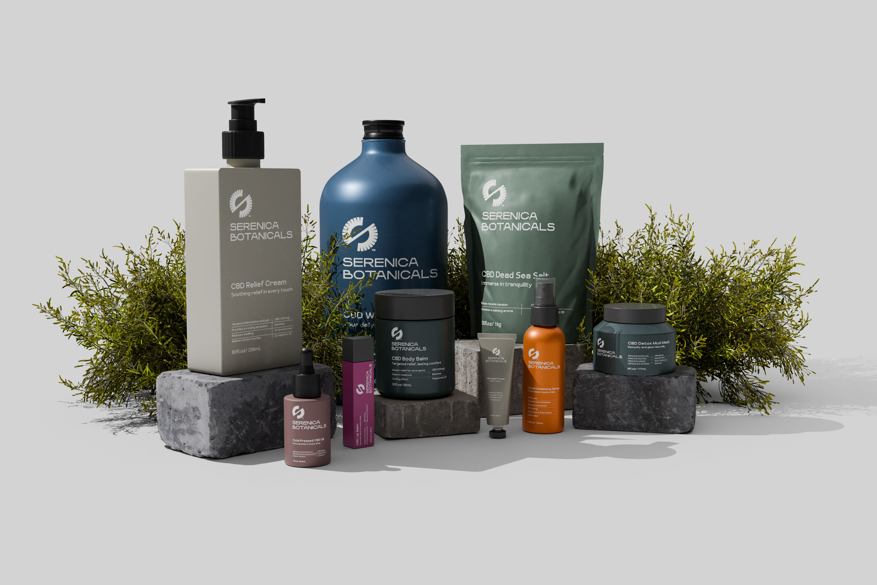 Serenica Botanicals - Brand Identity, Packaging