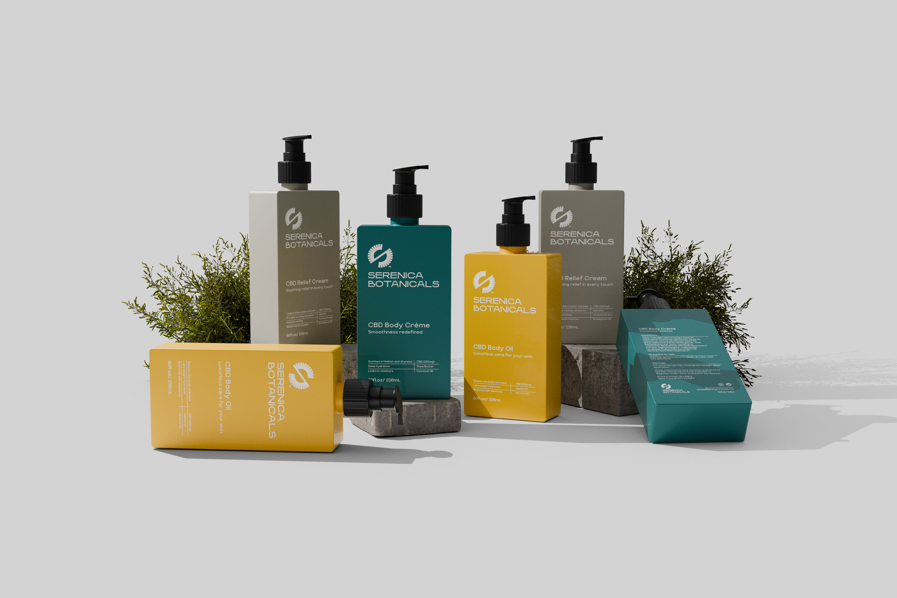 Serenica Botanicals - Brand Identity, Packaging