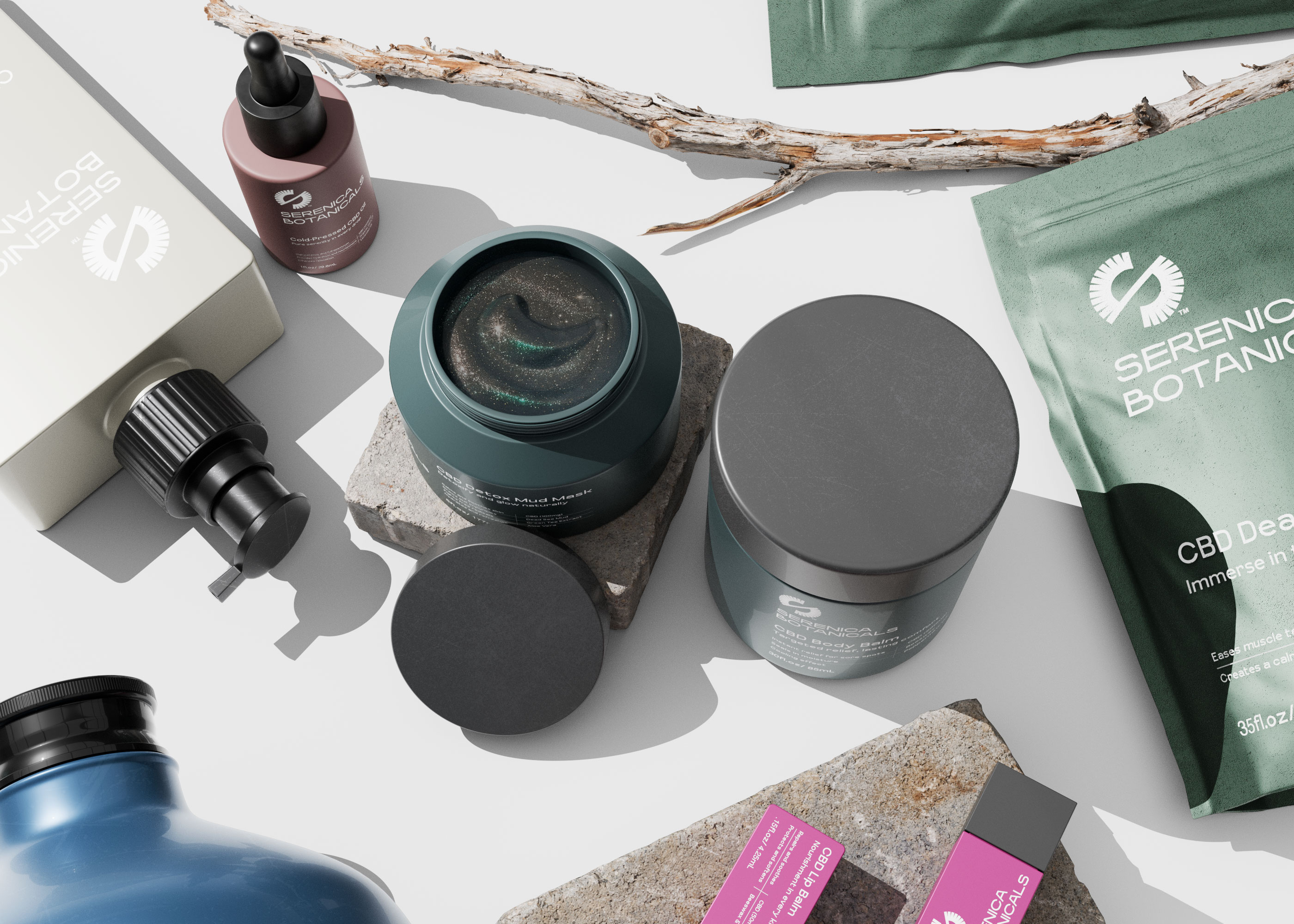 Serenica Botanicals - Brand Identity, Packaging